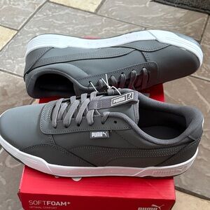 Puma Gray Low-Top Casual Sneakers